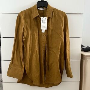 NWT Zara Women’s Linen Shirt